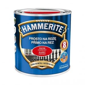 Hammerite Na Rdzę 0,7L CZERWONY POŁYSK hamerite farba