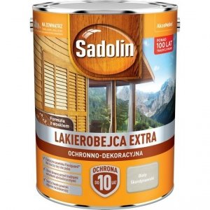 Sadolin Extra lakierobejca 5L BIAŁY SKANDYNAWSKI drewna
