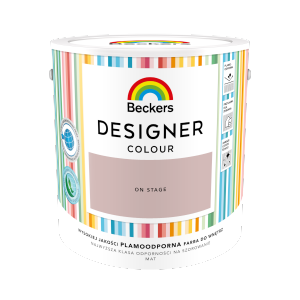 Beckers 2,5L ON STAGE Designer Colour farba lateksowa mat-owa do ścian sufitów