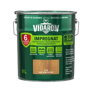 Vidaron Impregnat 9L V18 Dąb Winchester do drewna powłokotwórczy ochronny ogrodzeń altan elewacji ochronny