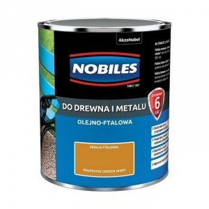 Nobiles olejna 0,7L ORZECH JASNY Ftalonal farba olejno-ftalowa drewna metalu betonu emalia