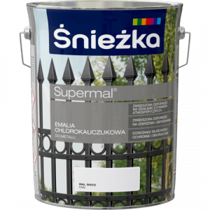 Śnieżka Chlorokauczuk BIAŁY RAL9003 5L farba emalia chlorokauczukowa Supermal