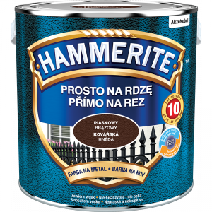 Hammerite Na Rdzę 2,5L BRĄZ-OWY PIASKOWY hamerite farba szybkoschnąca antykorozyjna gruntoemalia