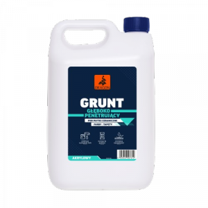 Grunt Akrylowy Głęboko Penetrujący 5L mleczko gruntujące wewnątrz zewnątrz Dragon 