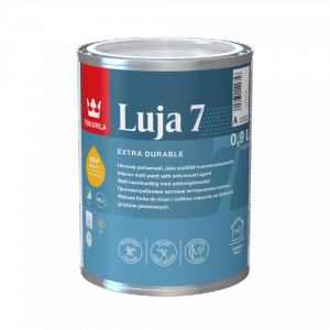 Tikkurila Luja 7 0,9L BIAŁA MAT farba akrylowa do pomieszczeń wilgotnych ścian i sufitów wnętrz