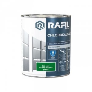 Rafil Chlorokauczuk 0,75L Zielony Miętowy RAL6029 zielona farba metalu betonu emalia chlorokauczukowa