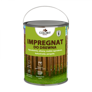 Colorit Impregnat Szybkoschnący 4,5L SZARY drewna do Ochronny wodny płotów altanek