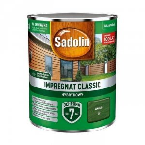 Sadolin Classic impregnat 0,75L AKACJA 52 do drewna clasic Hybrydowy płotów altanek fasad