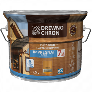 Drewnochron SOSNA 2,5L Impregnat Extra do drewna powłokotwórczy płotów altan elewacji