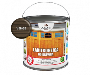 Colorit Lakierobejca Do Drewna 2,5L VENGE WENGE szybkoschnąca satynowa farba wodna boazerii elewacji okien drzwi