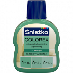 Śnieżka Colorex Pigment 100ml zielony wiosenny 42 barwnik do farby barwienia kolorowania