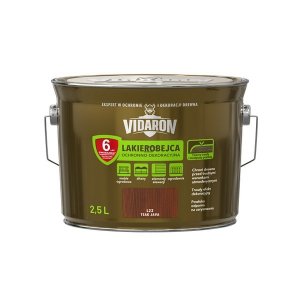 Vidaron Lakierobejca 2,5L L22 Teak Java do drewna ochronno-dekoracyjna połysk