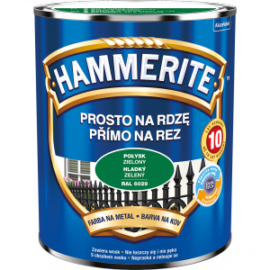Hammerite Na Rdzę 0,7L ZIELONY RAL6029 POŁYSK hamerite farba szybkoschnąca antykorozyjna gruntoemalia