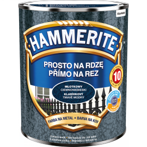 Hammerite Na Rdzę 0,7L CIEMNO-NIEBIESKI MŁOTKOWY hamerite farba szybkoschnąca antykorozyjna gruntoemalia