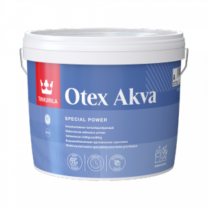 Tikkurila Otex Akva 2,7L GRUNT szkła ceramiki płytek podkład na trudne podłoża wodorozcieńczalna farba podkładowa