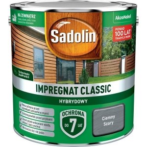 Sadolin Classic impregnat 2,5L CIEMNY SZARY drewna clasic
