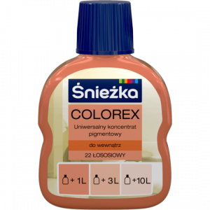 Śnieżka Colorex Pigment 100ml łososiowy 22 barwnik do farby barwienia kolorowania