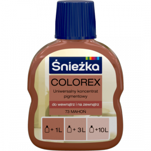 Śnieżka Colorex Pigment 100ml mahoń 73 barwnik do farby barwienia kolorowania