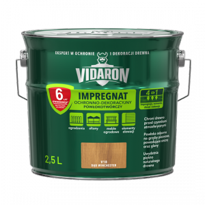 Vidaron Impregnat 2,5L V18 Dąb Winchester do drewna powłokotwórczy ochronny ogrodzeń altan elewacji ochronny