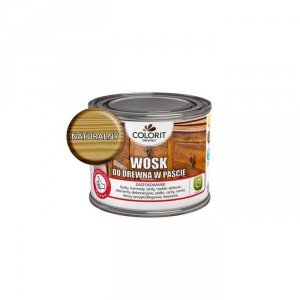 Colorit Wosk do drewna w paście 0,5L NATURALNY BEZBARWNY naturalne woski pszczele Carnauba 