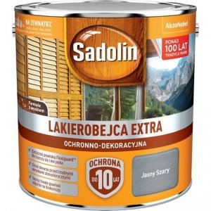 Sadolin Extra lakierobejca 2,5L SZARY JASNY drewna