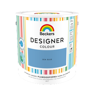 Beckers 2,5L SEA BLUE Designer Colour farba lateksowa mat-owa do ścian sufitów