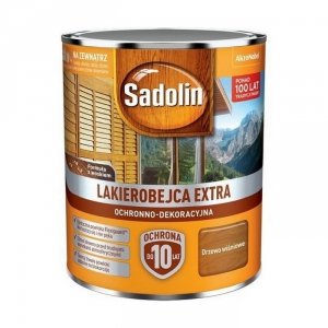 Sadolin Extra lakierobejca 0,75L DRZEWO WIŚNIOWE 88 PÓŁMAT do drewna fasad domków okien drzwi