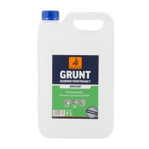 Grunt Akrylowy Głęboko Penetrujący 5L mleczko gruntujące wewnątrz zewnątrz Dragon 