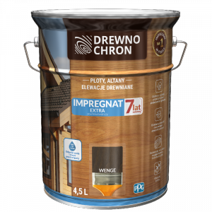 Drewnochron WENGE 4,5L Impregnat Extra do drewna powłokotwórczy płotów altan elewacji