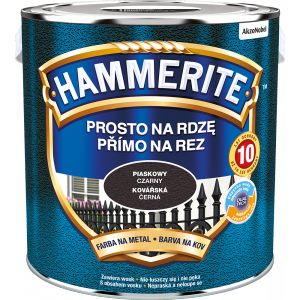 Hammerite Na Rdzę 2,5L CZARNY PIASKOWY hamerite farba szybkoschnąca antykorozyjna gruntoemalia czarna