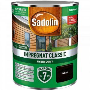 Sadolin Classic impregnat 0,75L HEBAN do drewna clasic Hybrydowy płotów altanek fasad