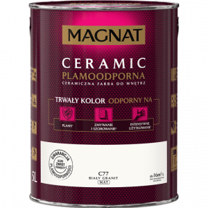 MAGNAT Ceramic 5L C77 Biały Granit ceramik ceramiczna farba do wnętrz plamoodporna