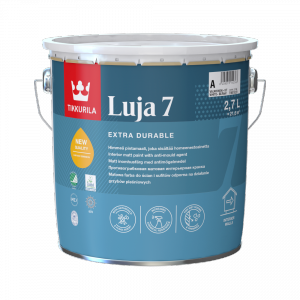Tikkurila Luja 7 2,7L BIAŁA MAT farba akrylowa do pomieszczeń wilgotnych ścian i sufitów wnętrz