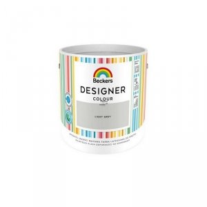 Beckers 2,5L LIGHT GREY Designer Colour farba lateksowa mat-owa do ścian sufitów