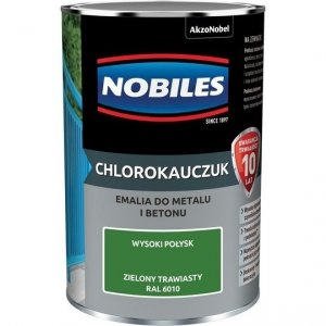 Chlorokauczuk 0,9L RAL6010 ZIELONY TRAWIASTY Nobiles farba emalia
