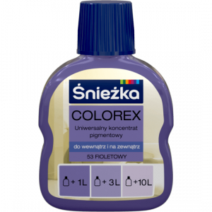 Śnieżka Colorex Pigment 100ml fioletowy 53 barwnik do farby barwienia kolorowania