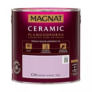 MAGNAT Ceramic 2,5L C34 Różowy Kwarc ceramik ceramiczna farba do wnętrz plamoodporna