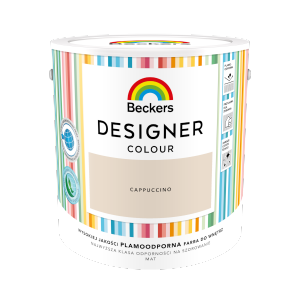 Beckers 2,5L CAPPUCCINO Designer Colour farba lateksowa mat-owa do ścian sufitów