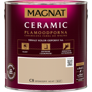 MAGNAT Ceramic 2,5L C8 Spokojny Agat ceramik ceramiczna farba do wnętrz plamoodporna