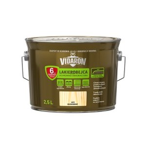Vidaron Lakierobejca 2,5L L01 Bezbarwny do drewna ochronno-dekoracyjna połysk