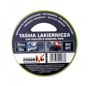 Taśma Lakiernicza Papier Ryżowy 38mm 50m Papierowa Maskująca Malarska ZIELONA Motive