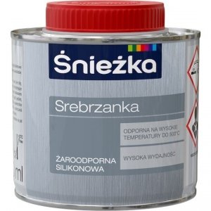 Śnieżka Srebrzanka Żaroodporna Silikonowa 0,2L termoodporna SREBRNA