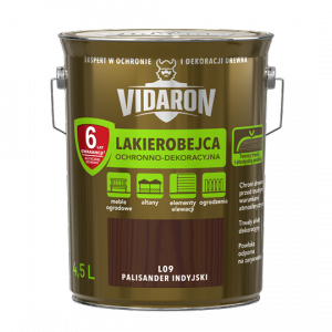 Vidaron Lakierobejca 4,5L L09 Palisander Indyjski do drewna ochronno-dekoracyjna połysk