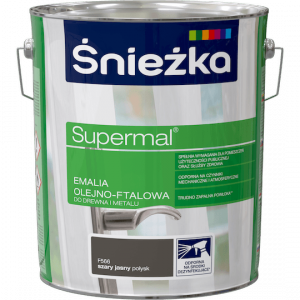 Śnieżka Olejna SZARY JASNY F566 10L Supermal farba olejno-ftalowa drewna metalu emalia połysk