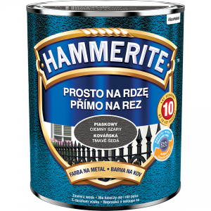 Hammerite Na Rdzę 0,7L CIEMNY SZARY PIASKOWY hamerite farba szybkoschnąca antykorozyjna gruntoemalia