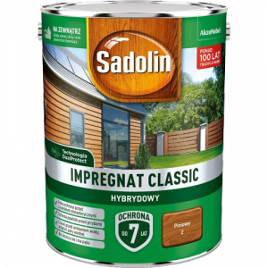 Sadolin Classic impregnat 4,5L PINIOWY PINIA 2 do drewna clasic Hybrydowy płotów altanek fasad