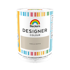 Beckers 5L VANILLA MUFFIN Designer Colour farba lateksowa mat-owa do ścian sufitów