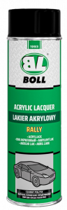 BOLL Lakier Akrylowy CZARNY POŁYSK 0,5L SPRAY czarna do metalu drewna plastiku farba