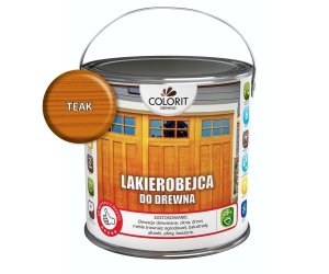 Colorit Lakierobejca Drewna 2,5L TEAK TIK TEK szybkoschnąca satynowa farba do