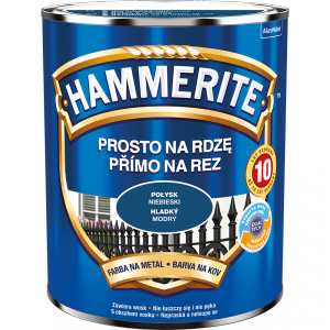 Hammerite Na Rdzę 0,7L NIEBIESKI POŁYSK hamerite farba szybkoschnąca antykorozyjna gruntoemalia